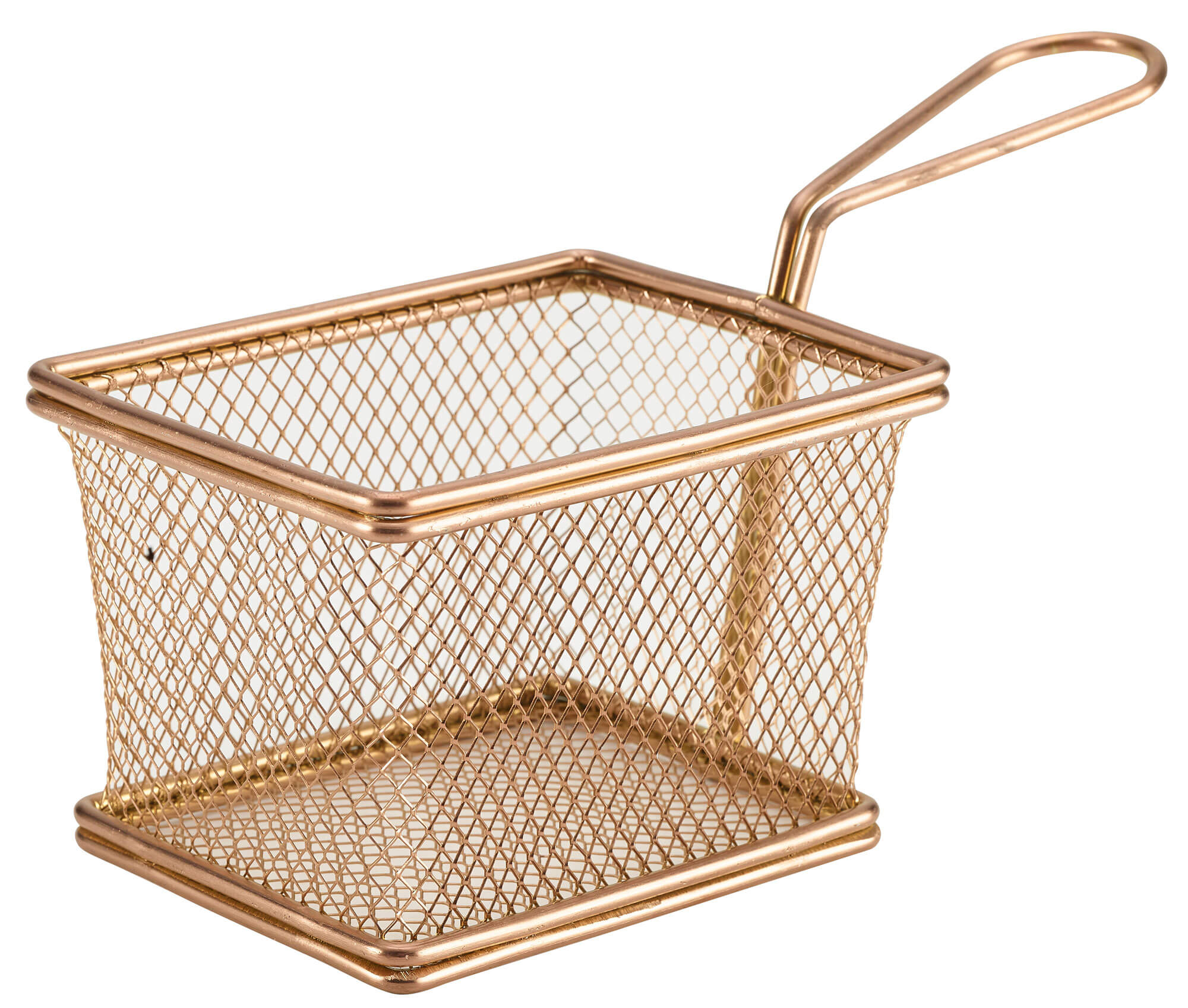 Fry basket stainless steel copper-colored - 12,5x10x8,5cm