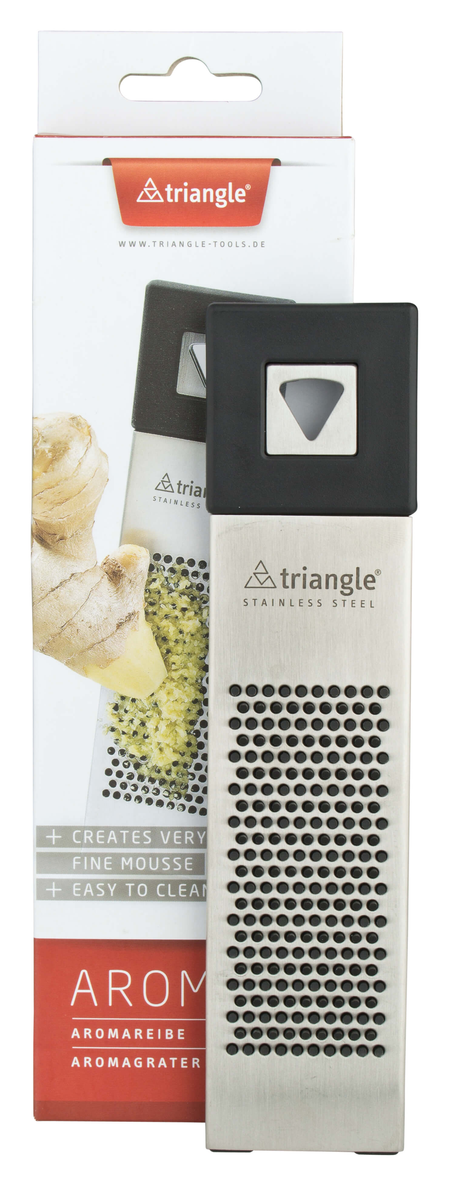 Aroma Grater, Triangle - stainless steel, plastic