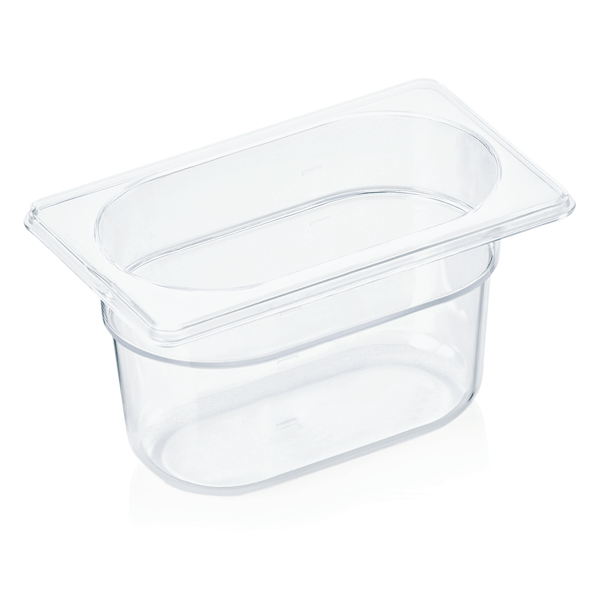 GN 1/9 container with scale, polycarbonate transparent - H 10cm (GN 94 series)