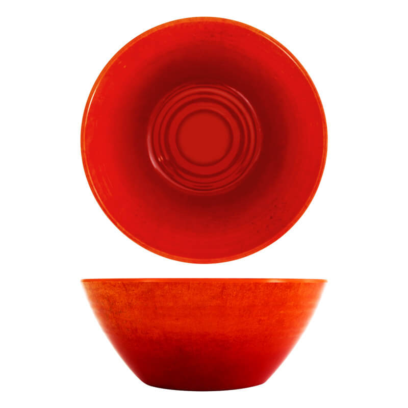 Melamine Bowl Casablanca, Orange Glazed - 2,6l / 24,5cm Melamine Bowl Casablanca, Orange Glazed - 2,6l / 24,5cm