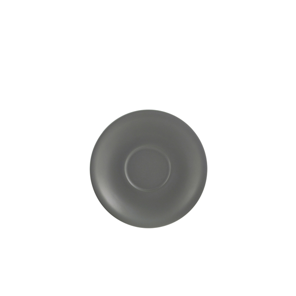 Saucer porcelain matte gray – 13,5 cm (6 pcs.)