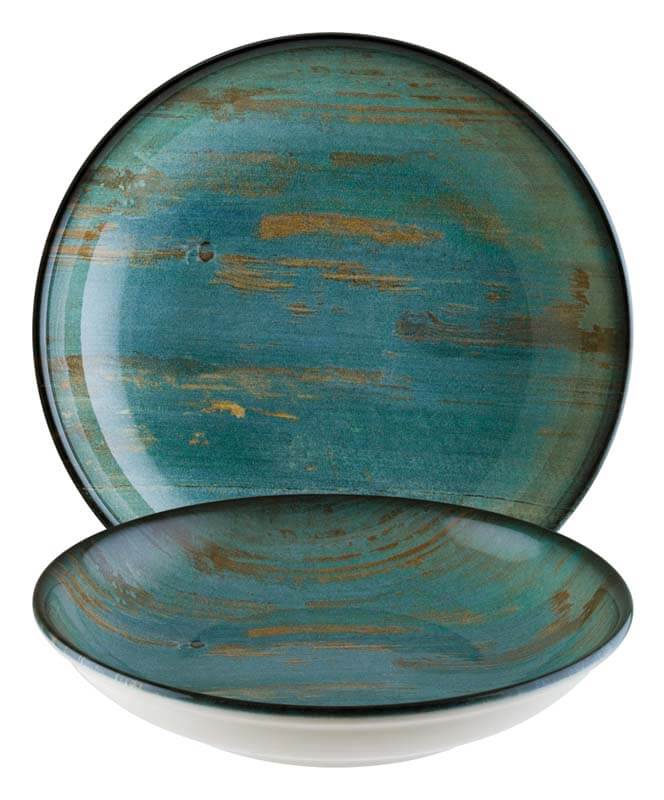 Bonna Madera Mint Gourmet Deep plate 20cm blue - 12 pcs. Bonna Madera Mint Gourmet Deep plate 20cm blue - 12 pcs.
