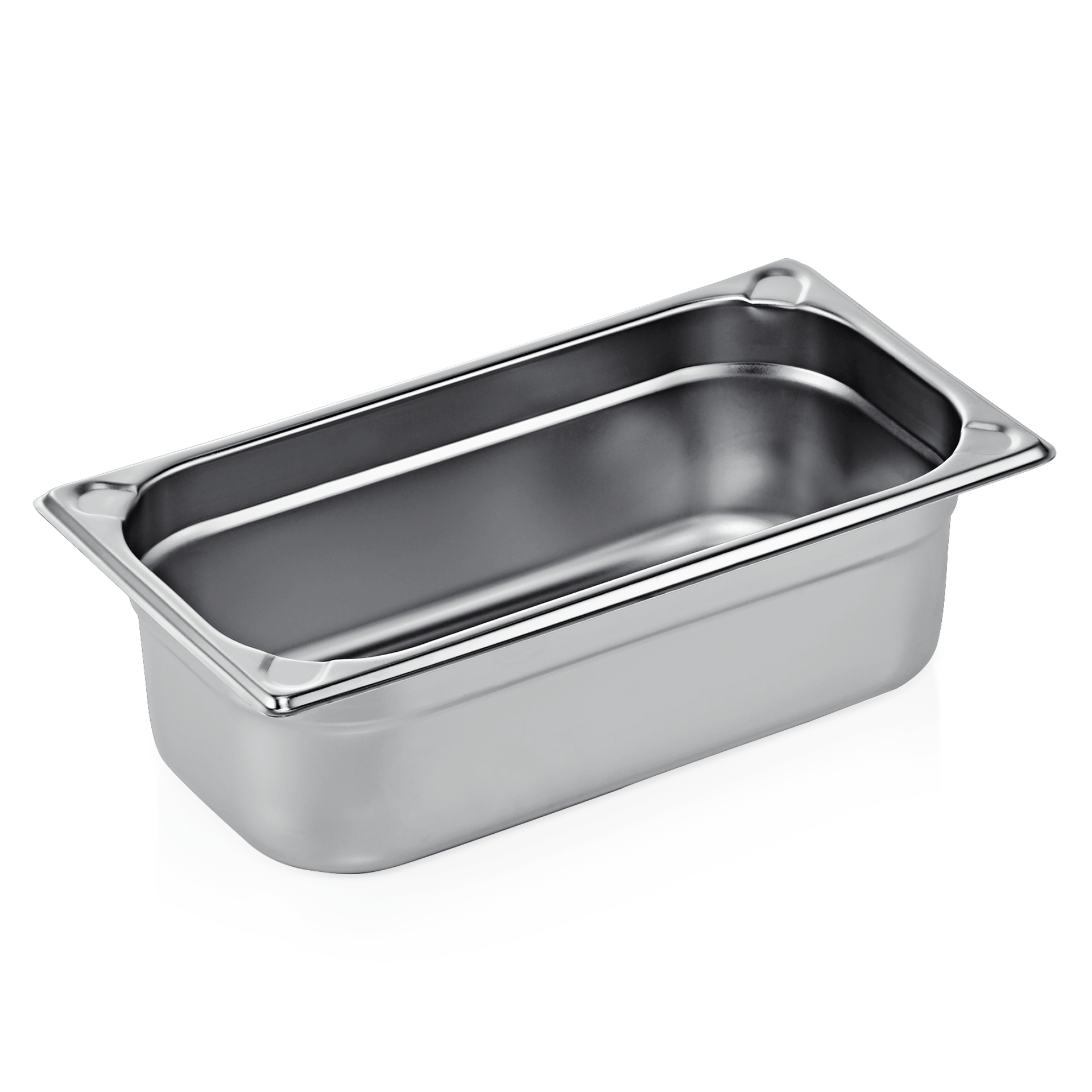 GN 1/3 container, U-shaped corners, CNS - H 10cm (GN CORE series) GN 1/3 container, U-shaped corners, CNS - H 10cm (GN CORE series)