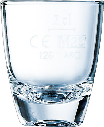 Shot glass Gin 12, Arcoroc - 35ml, 2cl CM (1 Pc.)