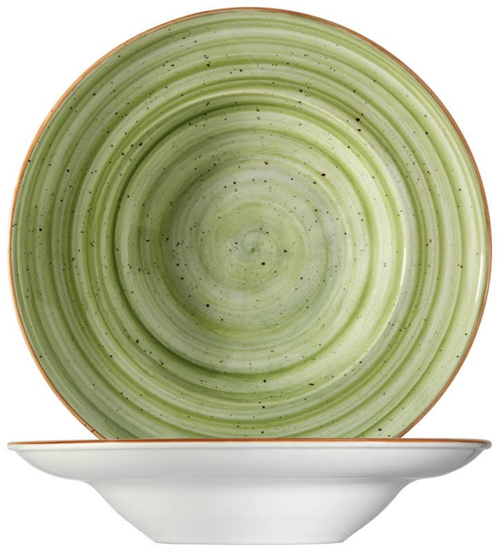 Bonna Aura Therapy Gourmet Pasta plate 27cm green - 6 pcs. Bonna Aura Therapy Gourmet Pasta plate 27cm green - 6 pcs.