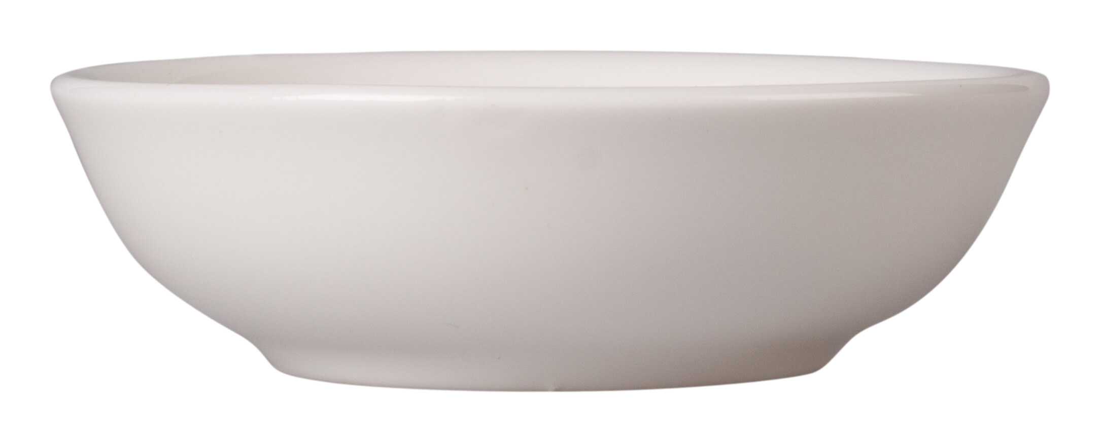 Dipping bowl, round, ceramics, white - 40ml (1 pc.)