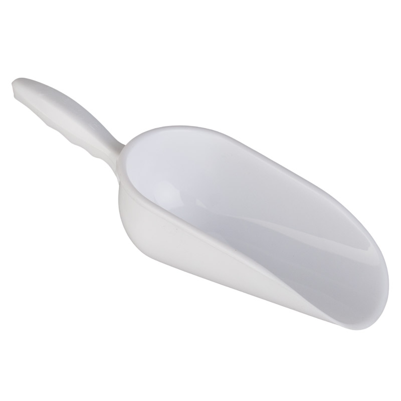 Ice scoop, polypropylene white - various sizes