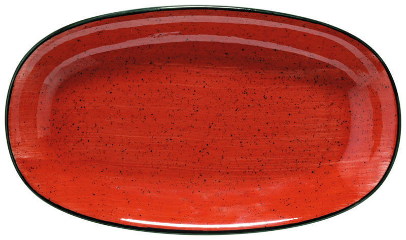 Bonna Aura Passion Gourmet Oval plate 34x19cm red - 6 pcs. Bonna Aura Passion Gourmet Oval plate 34x19cm red - 6 pcs.