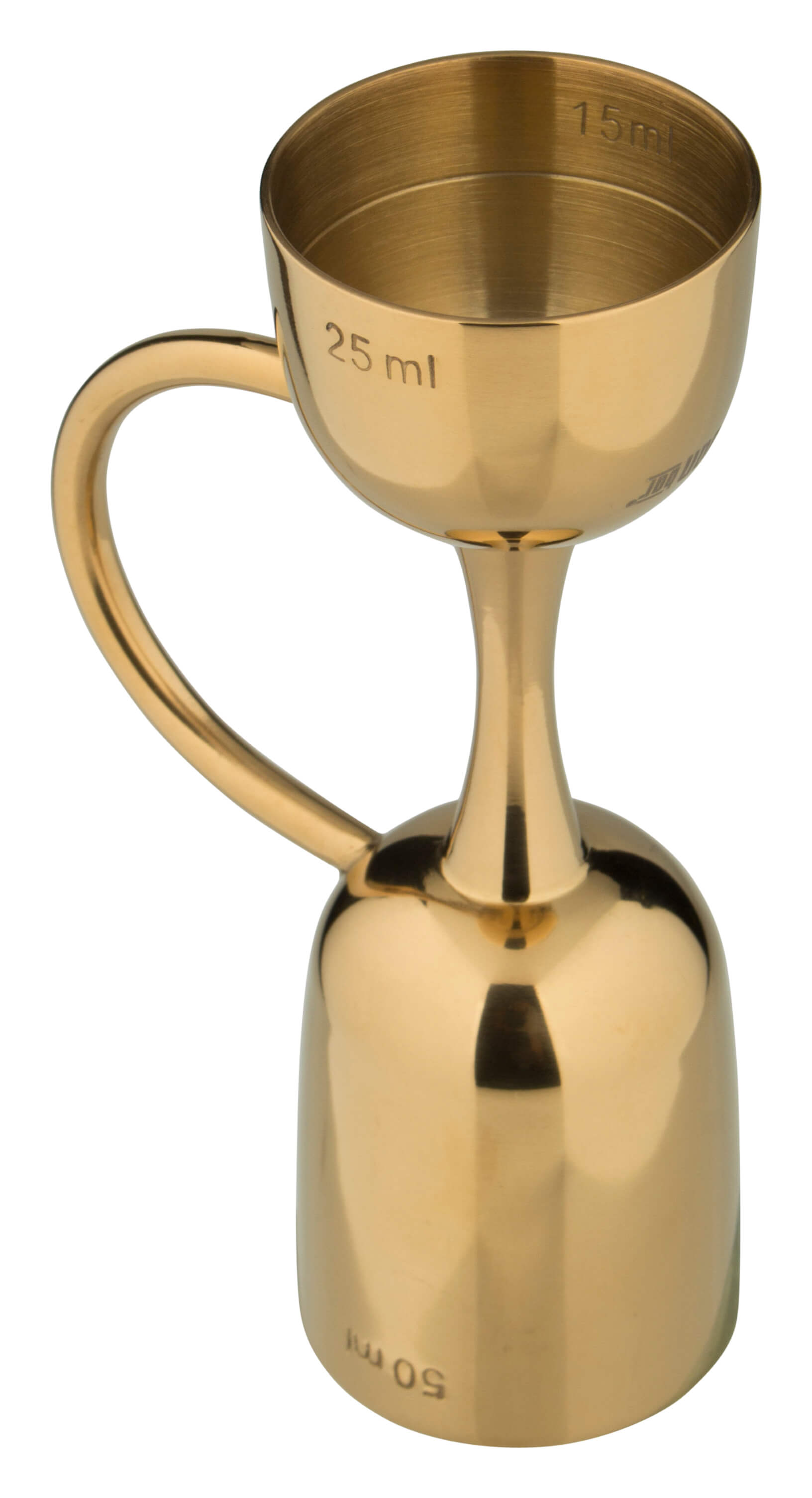Jigger Coley - gold colored (25/50ml) Jigger Coley - gold colored (25/50ml)