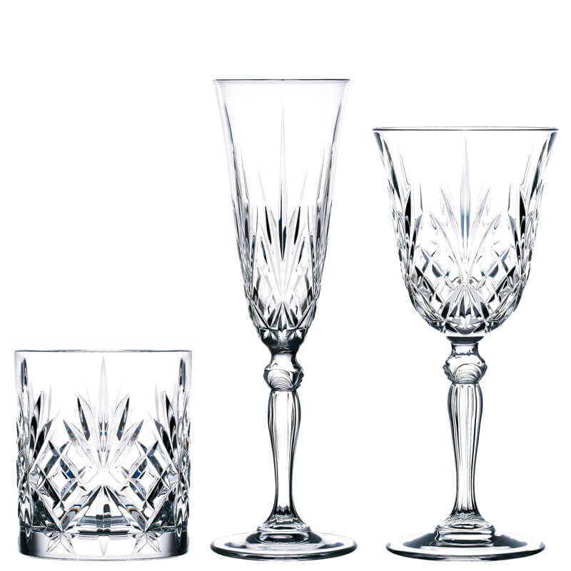 Set of glasses Melodia, RCR - 18 pcs.