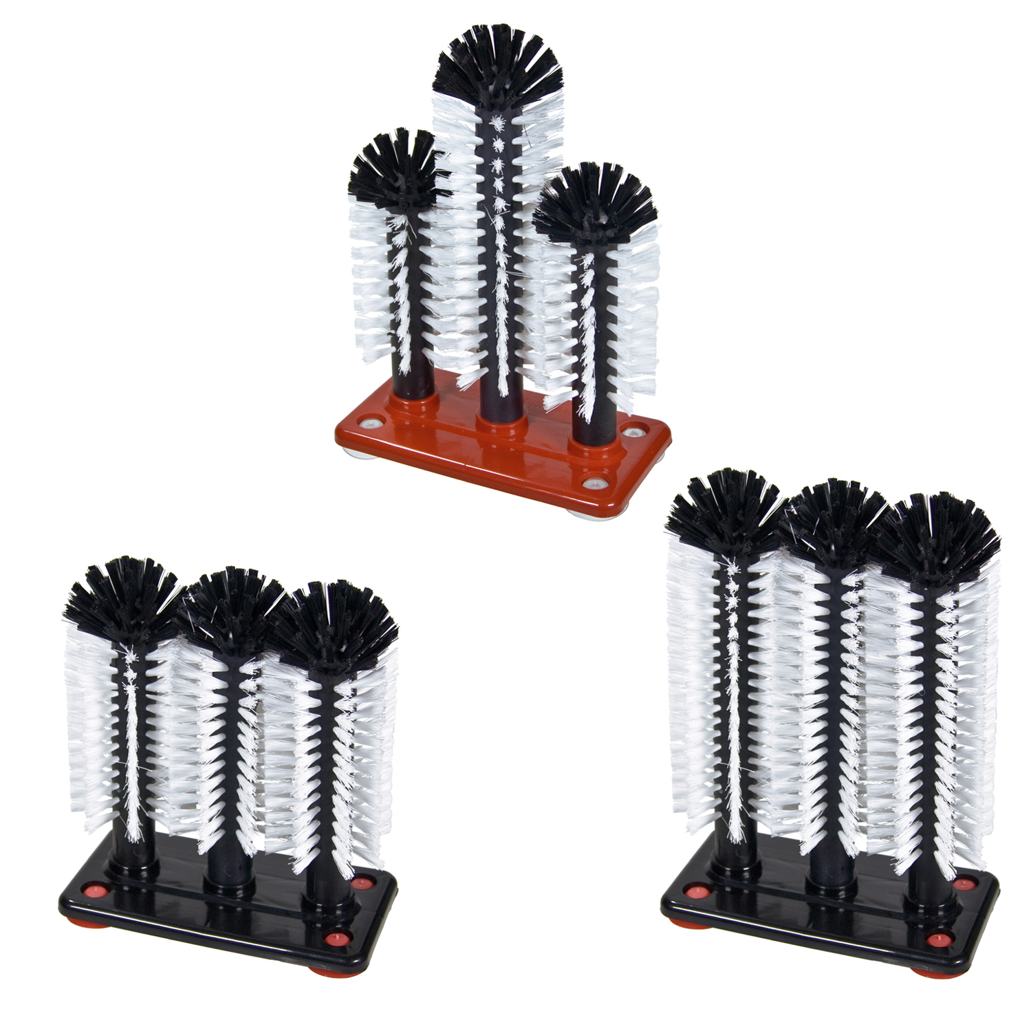 Glass rinsing brushes-2x18cm; 1x25cm