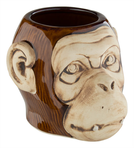 Tiki mug "Monkey", shiny finish - 550ml