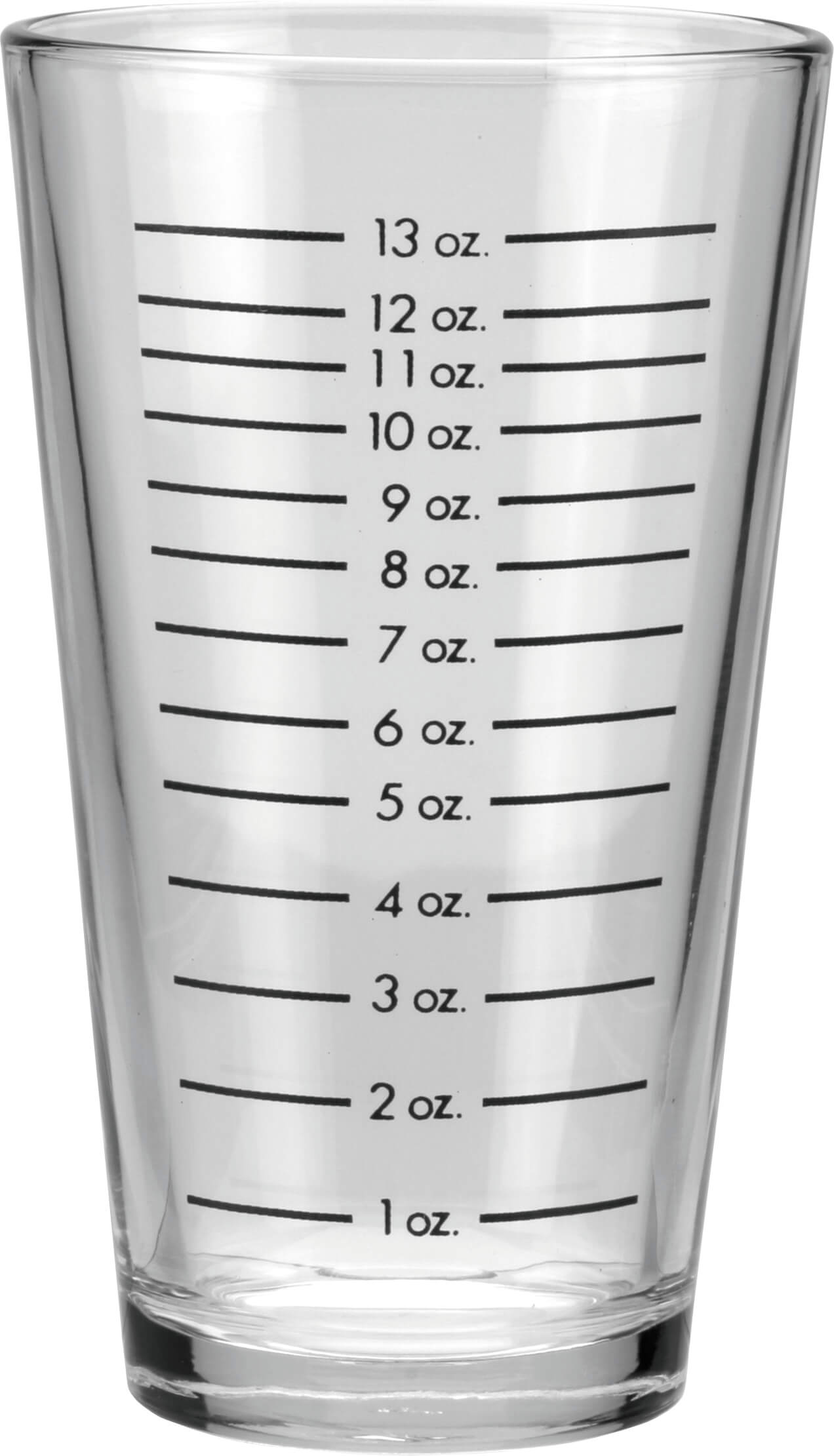 Mixing glass, Libbey - ounces scale (474ml)