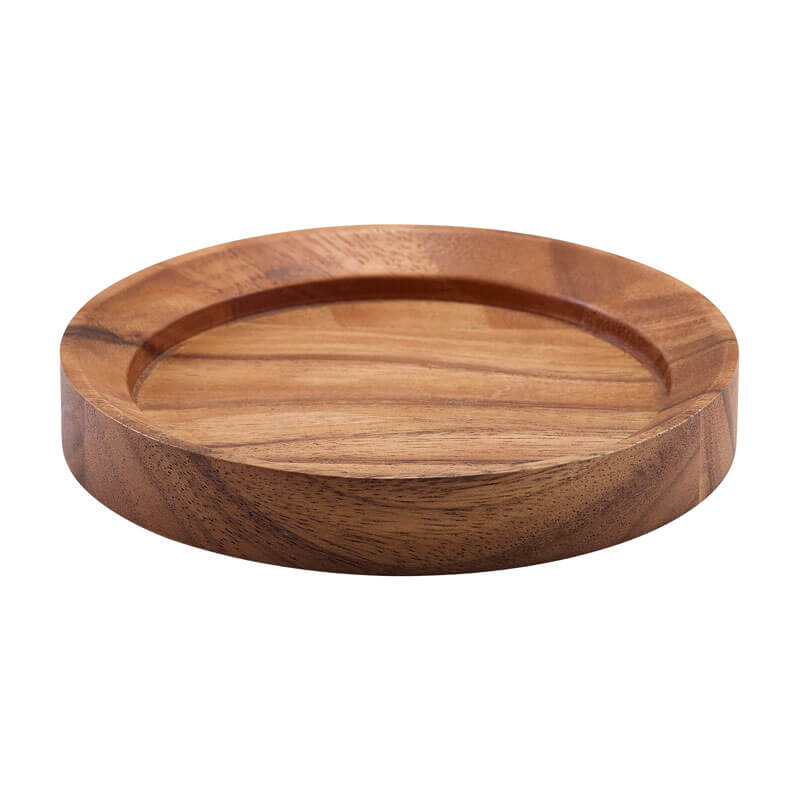 Round Serving Board, Acacia Wood - 17cm