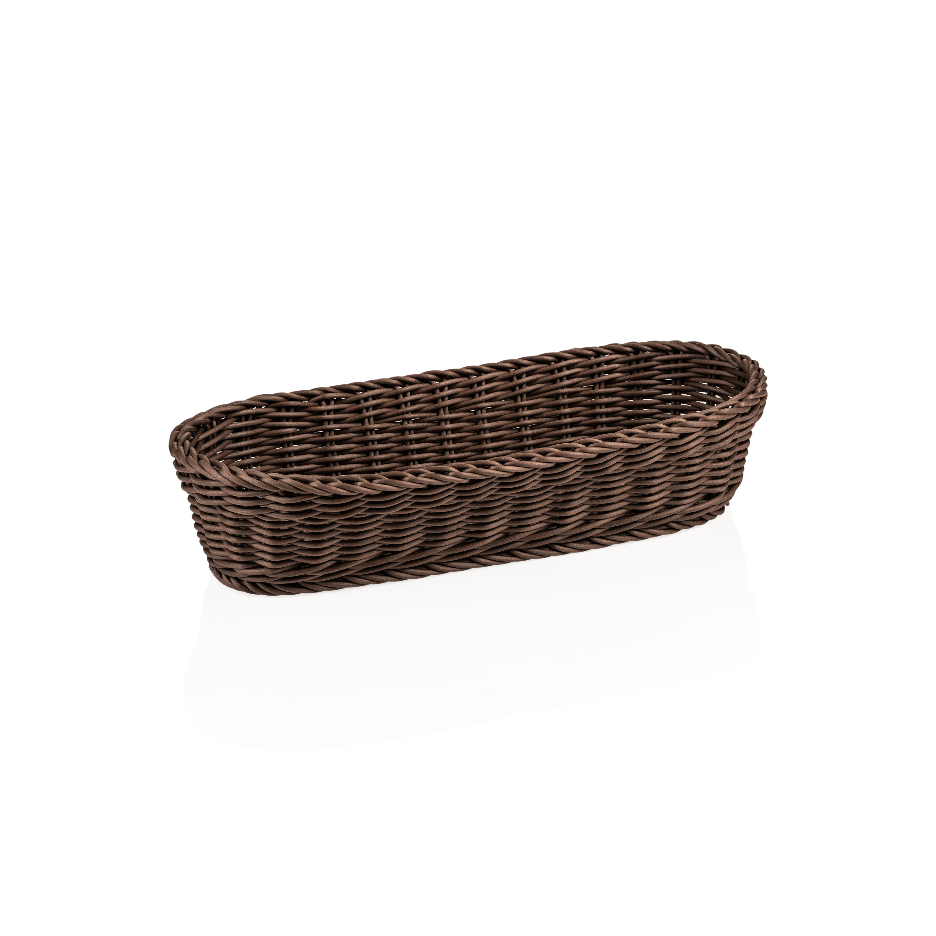 Baguette basket polypropylene brown - 40x16x8cm