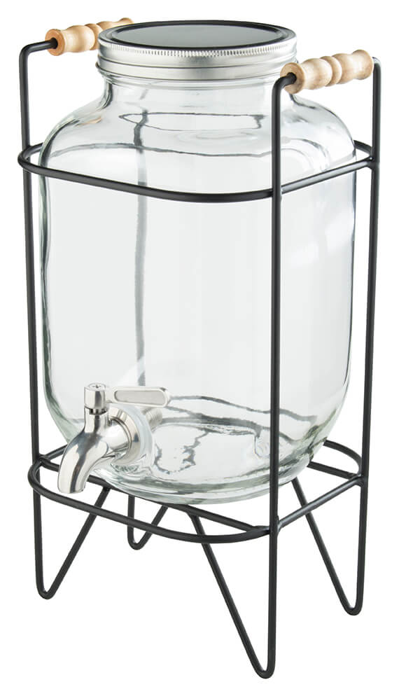 Glass dispenser with mount, Prime Bar - 4l