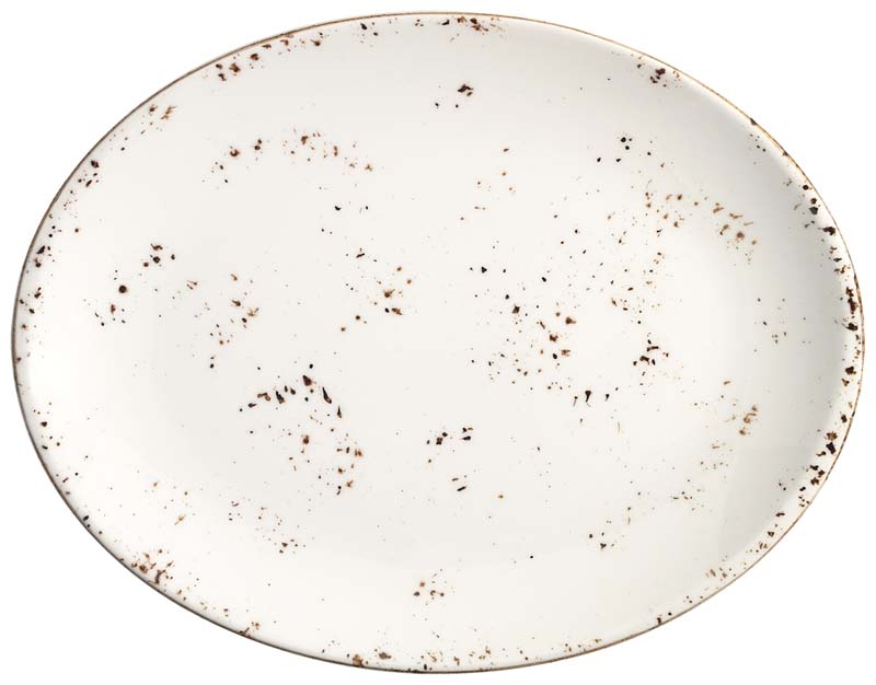 Bonna Grain Moove Oval plate 31x24cm cream - 6 pcs.