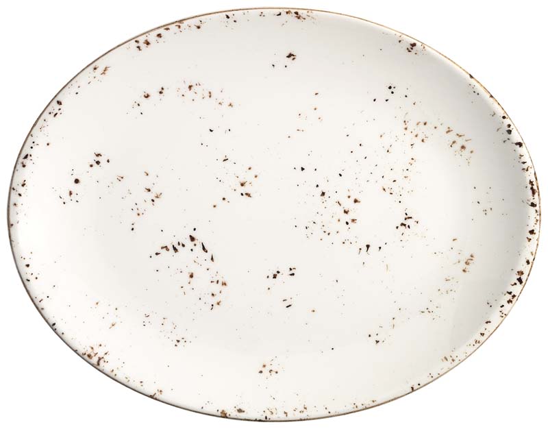Bonna Grain Moove Oval plate 31x24cm cream - 6 pcs. Bonna Grain Moove Oval plate 31x24cm cream - 6 pcs.