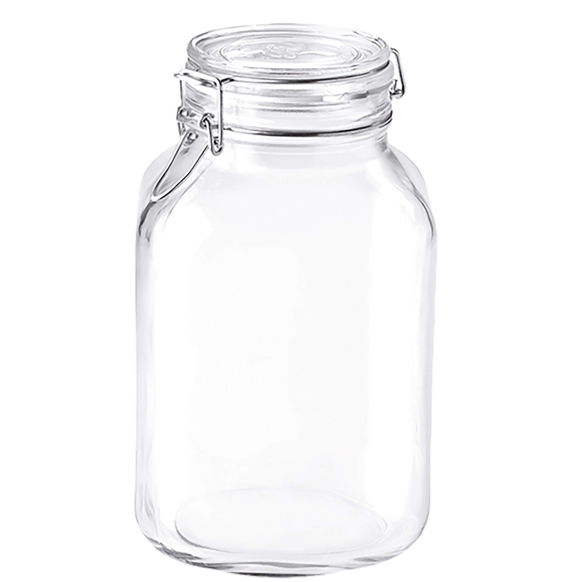 Preserving Jar Fido square with rubber ring - 3040ml
