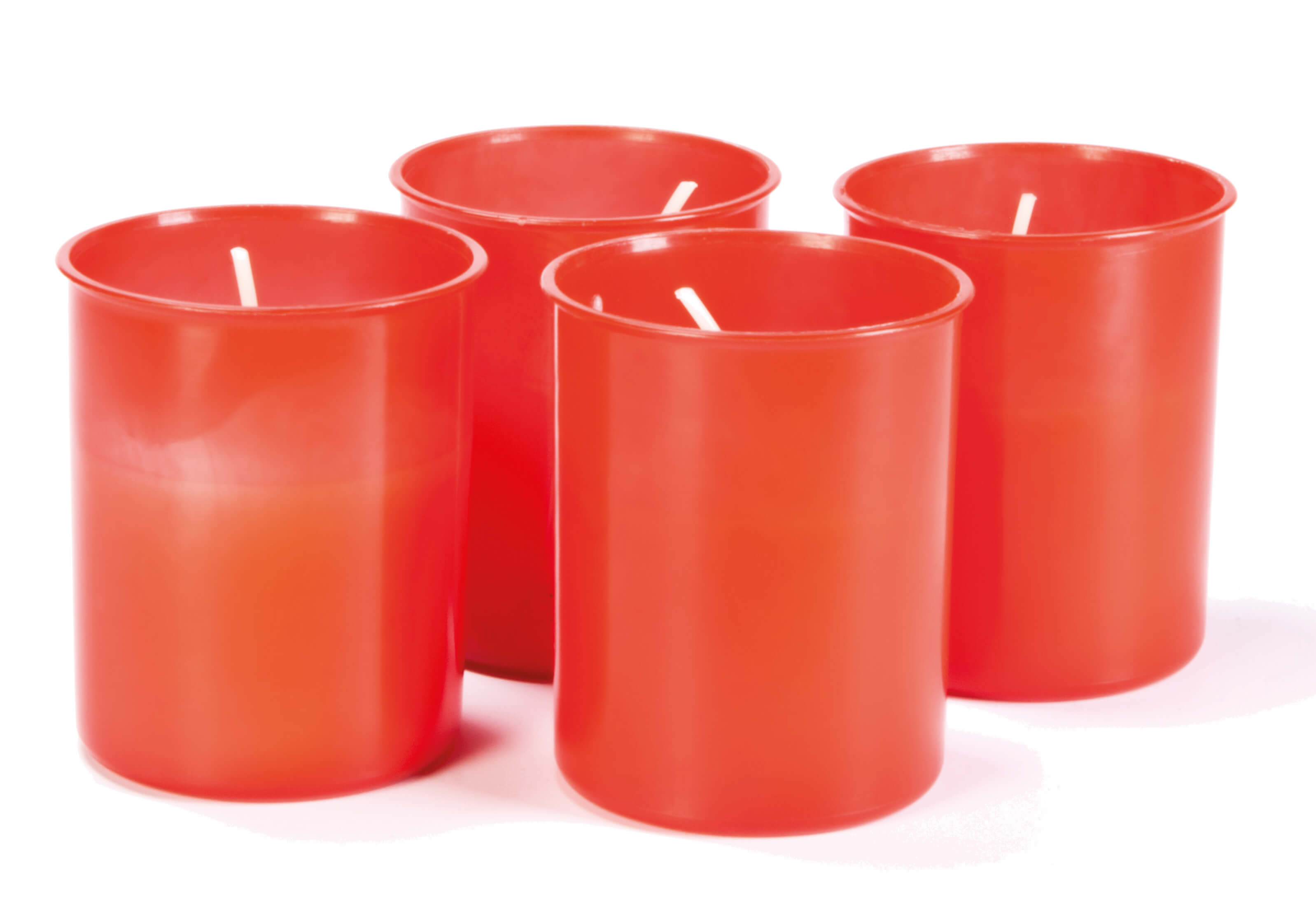 Continous burner Bolsius, 4 pieces (24h) red