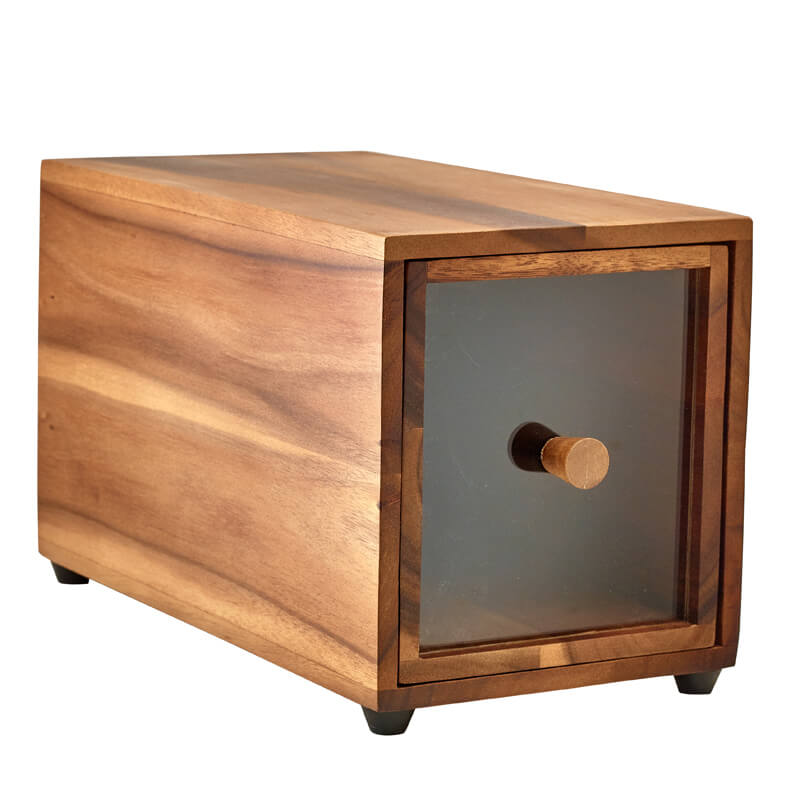 Acacia Wood Bread Box - 17,6x32,5x19cm (GN 1/3) Acacia Wood Bread Box - 17,6x32,5x19cm (GN 1/3)