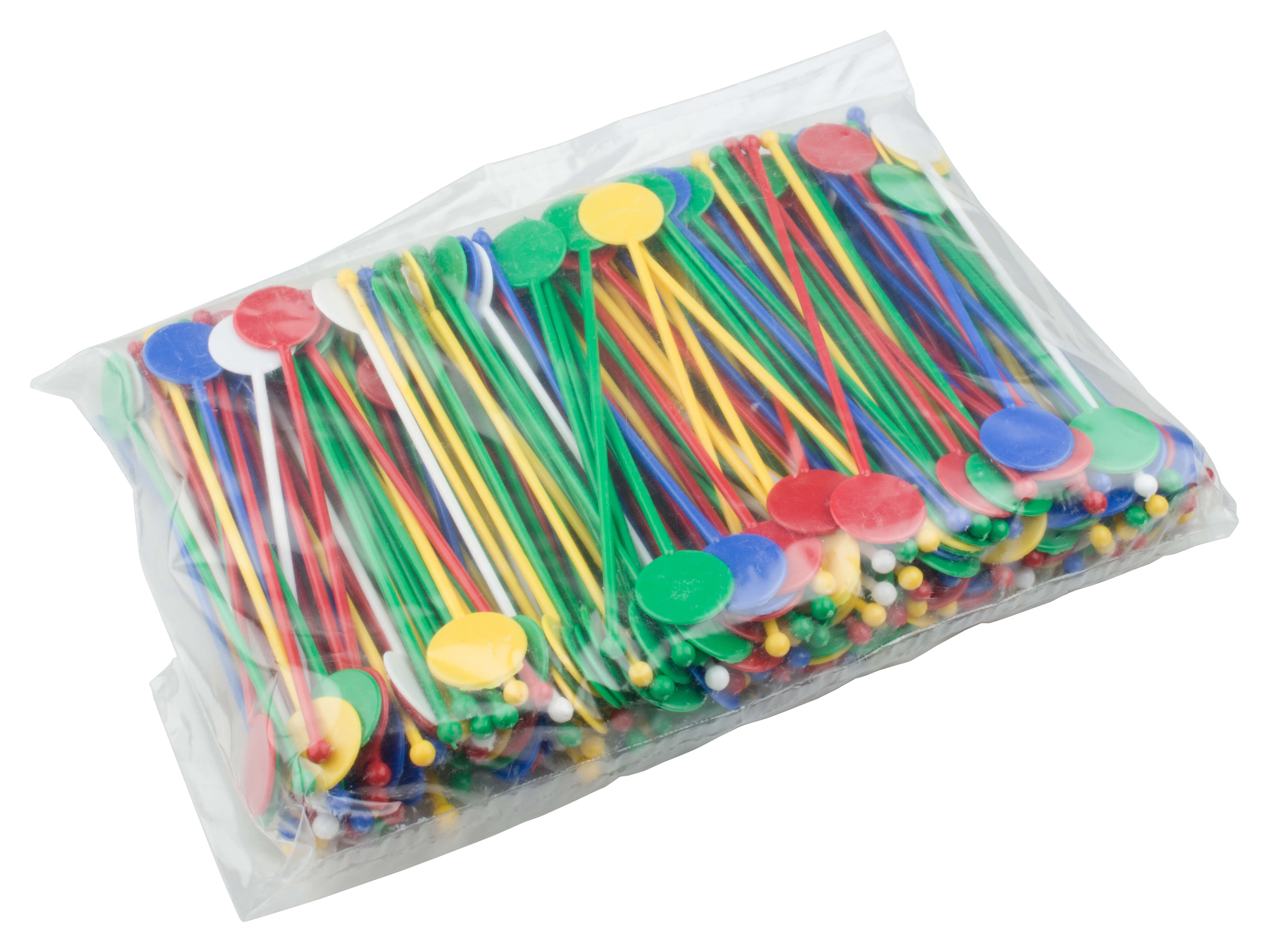 Cocktail stirrer Disk, multi-colored  - 18,0cm (250pcs.)