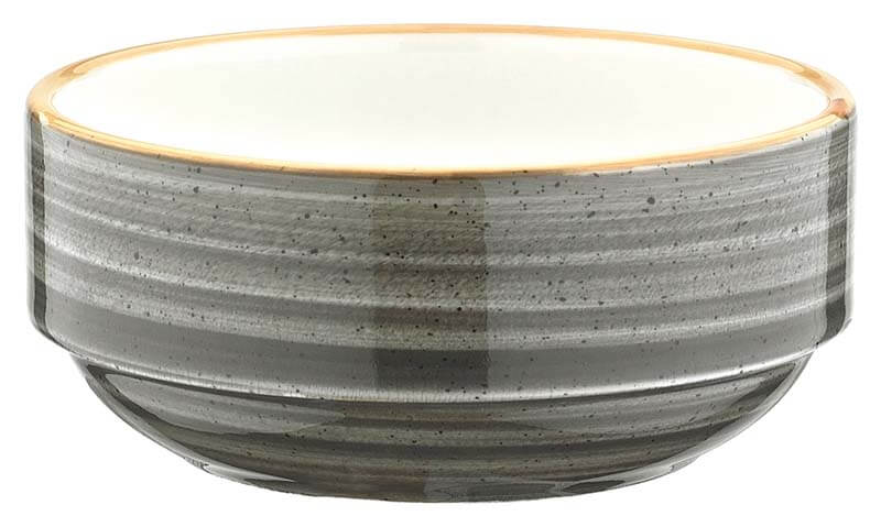 Bonna Aura Space Banquet Stackable bowl 14cm grey - 12 pcs.