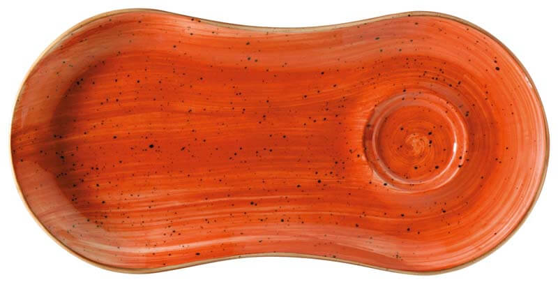 Bonna Aura Terracotta Gourmet Set plate 25x12cm orange - 12 pcs. Bonna Aura Terracotta Gourmet Set plate 25x12cm orange - 12 pcs.