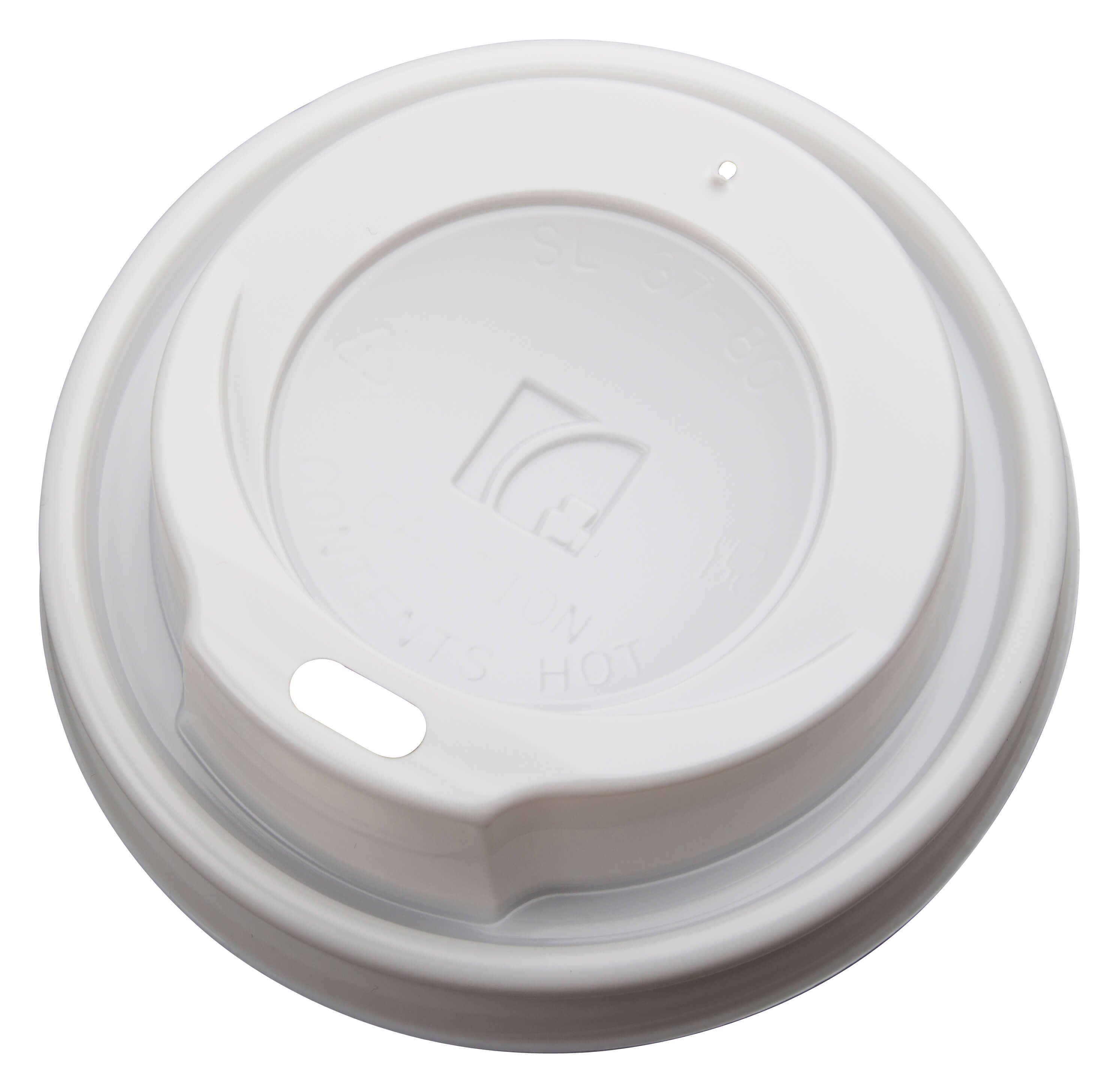 0,2l Coffee cup lid white, Eco - 100 pcs.
