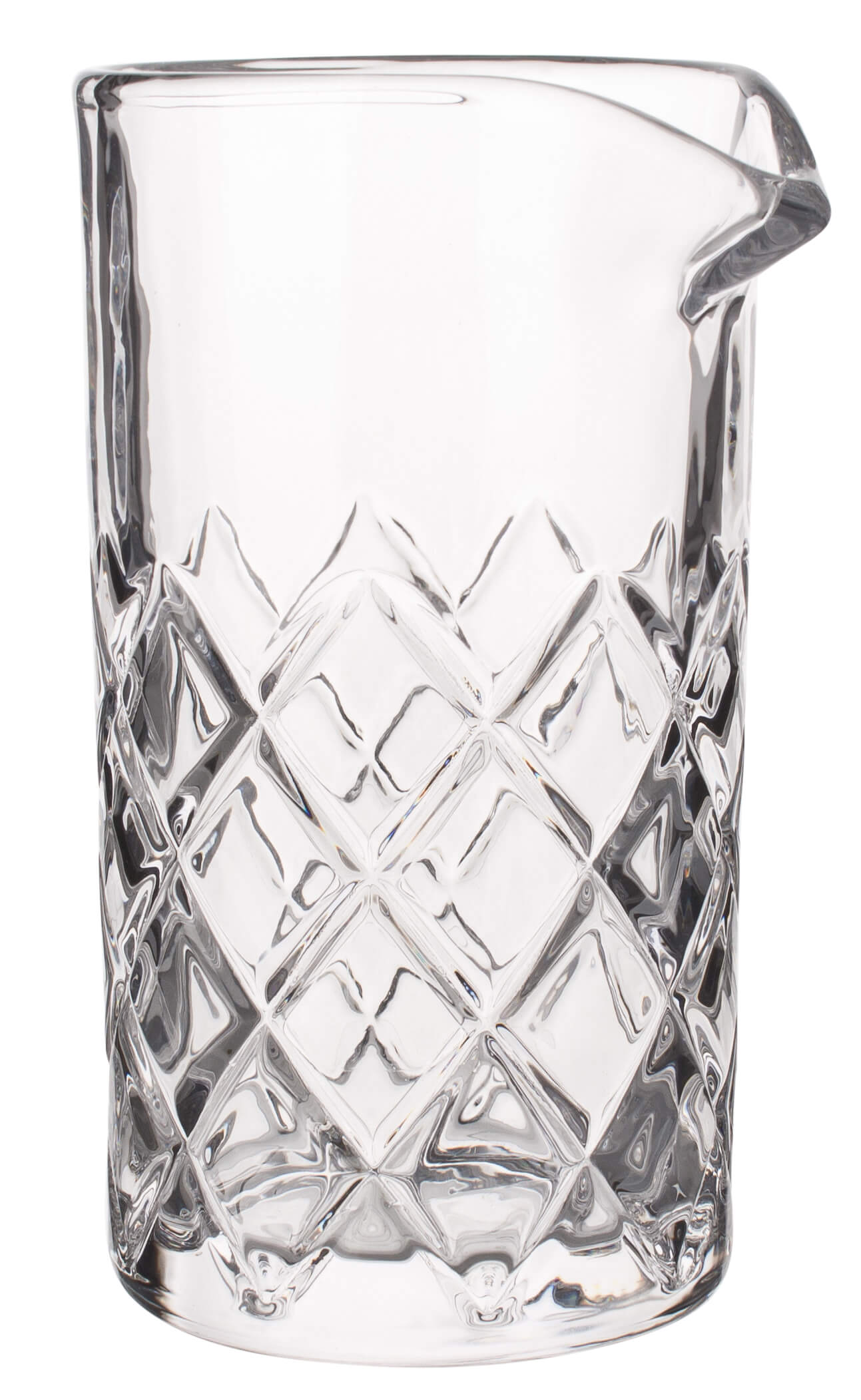 Mixing glass diamond cut tall, with pouring lip, Prime Bar - 770ml