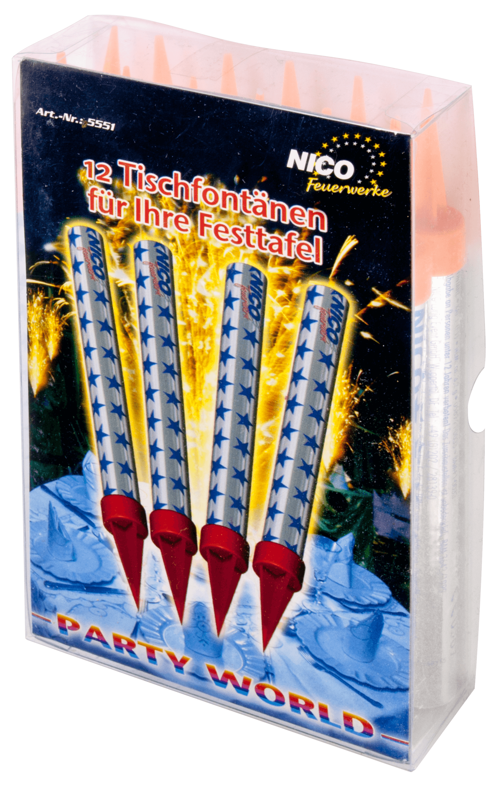 Nico Magic stars/Tart fountain - approx. 50 seconds (100 pcs.)