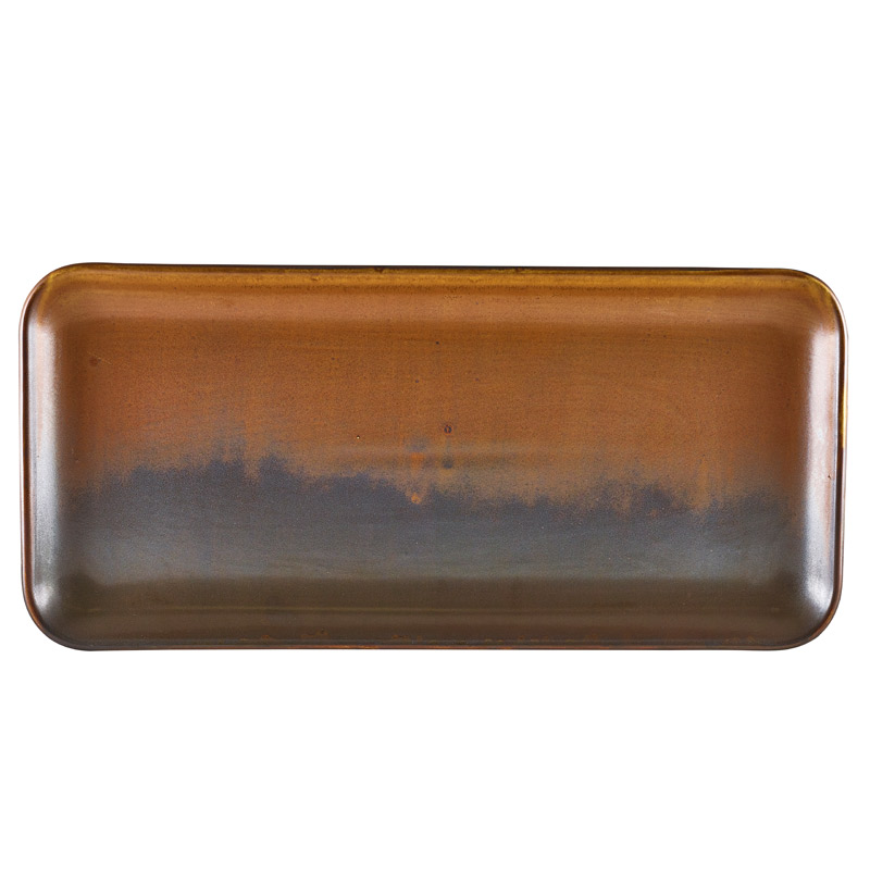 Narrow rectangular platter Terra Rustic Copper – 36 x 16.5 cm (6 pcs.)