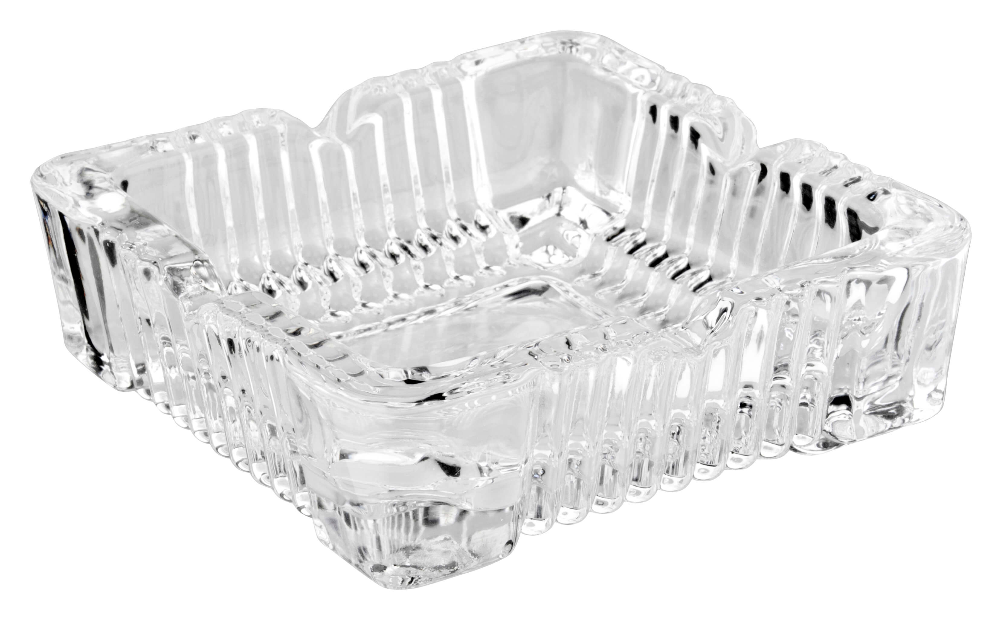 Ashtray Rock, glass - square, stackable