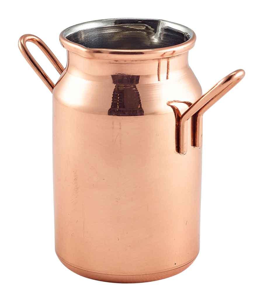 Mini milk churn, stainless steel copper-colored - 140ml