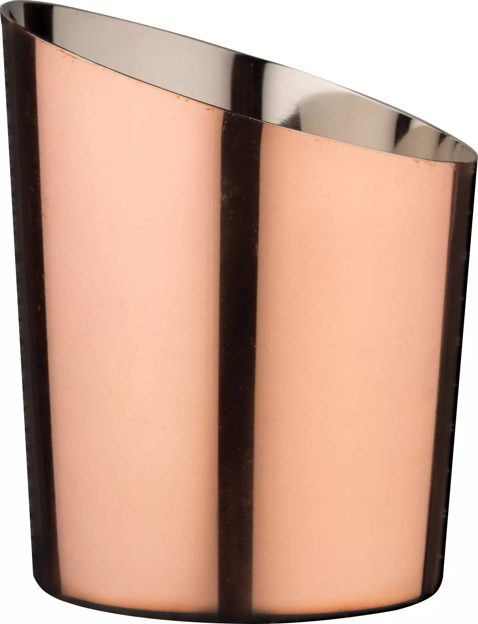 Stainless steel cup, bevel cut - copper-colored (11,6cm) Stainless steel cup, bevel cut - copper-colored (11,6cm)