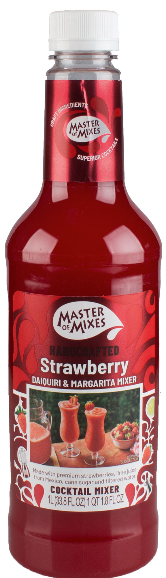 Strawberry Margarita Mix, Masters of Mixes - 1l