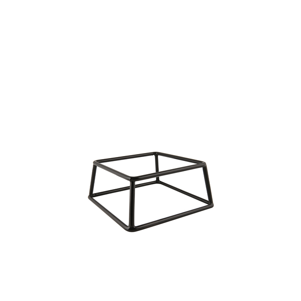 Square buffet stand, non-slip, black - 18x8cm Square buffet stand, non-slip, black - 18x8cm
