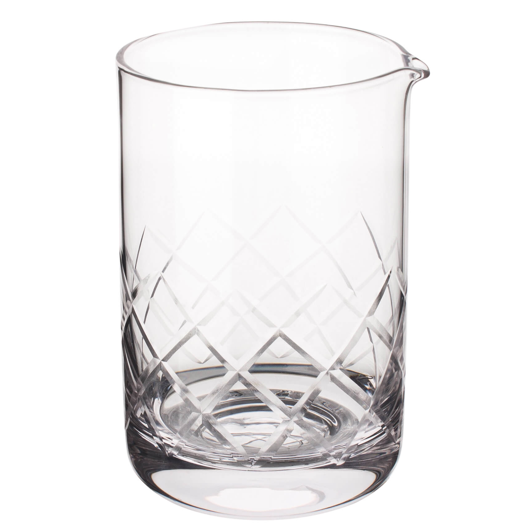 Mixing glass Diamond cut, seamless with pouring lip, Prime Bar - approx. 600ml