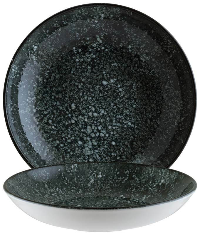 Bonna Cosmos Black Bloom Deep plate 25cm black - 6 pcs. Bonna Cosmos Black Bloom Deep plate 25cm black - 6 pcs.