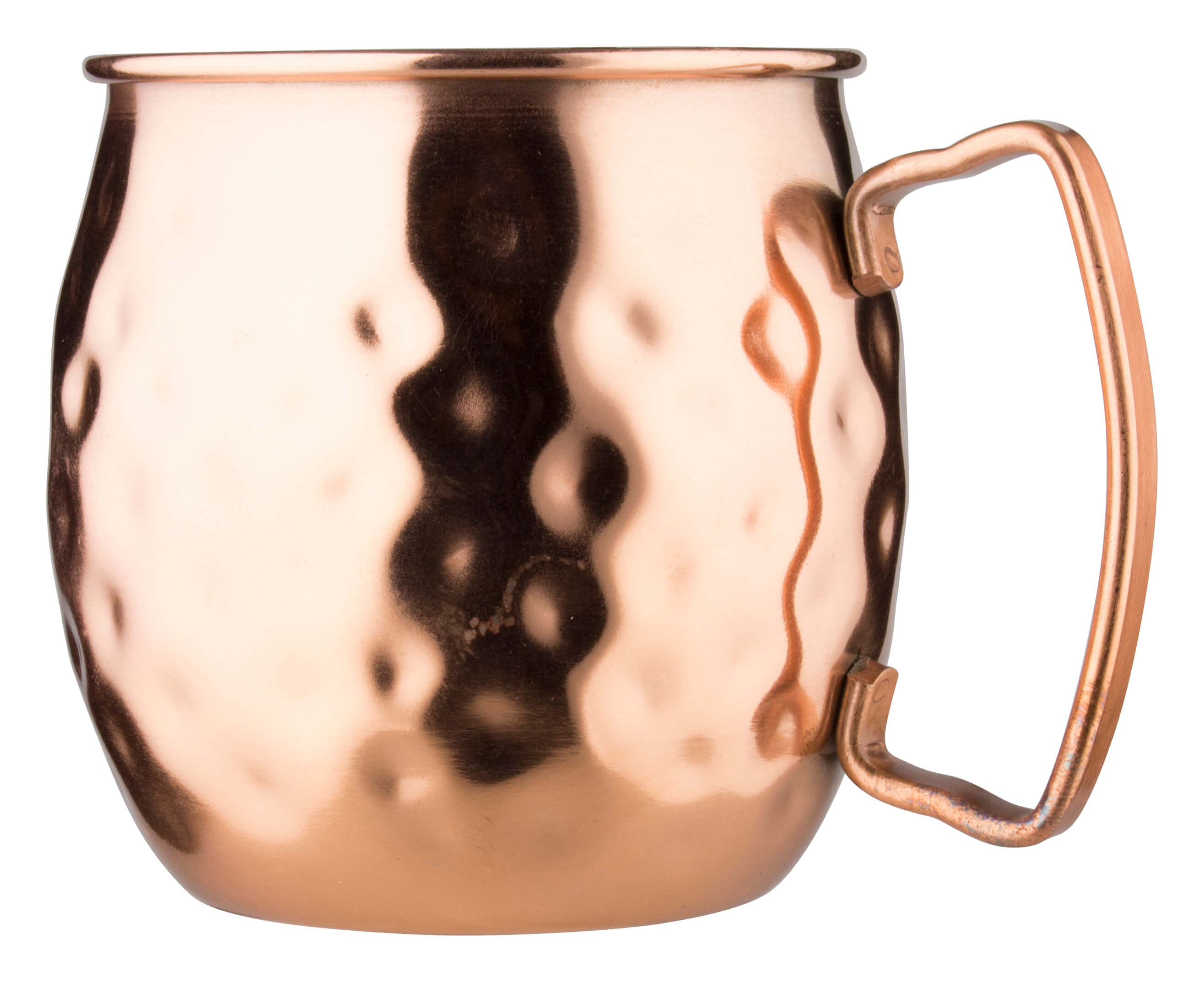 Stainless steel mug Moscow Mule, copper colored, hammered, Prime Bar - 400ml