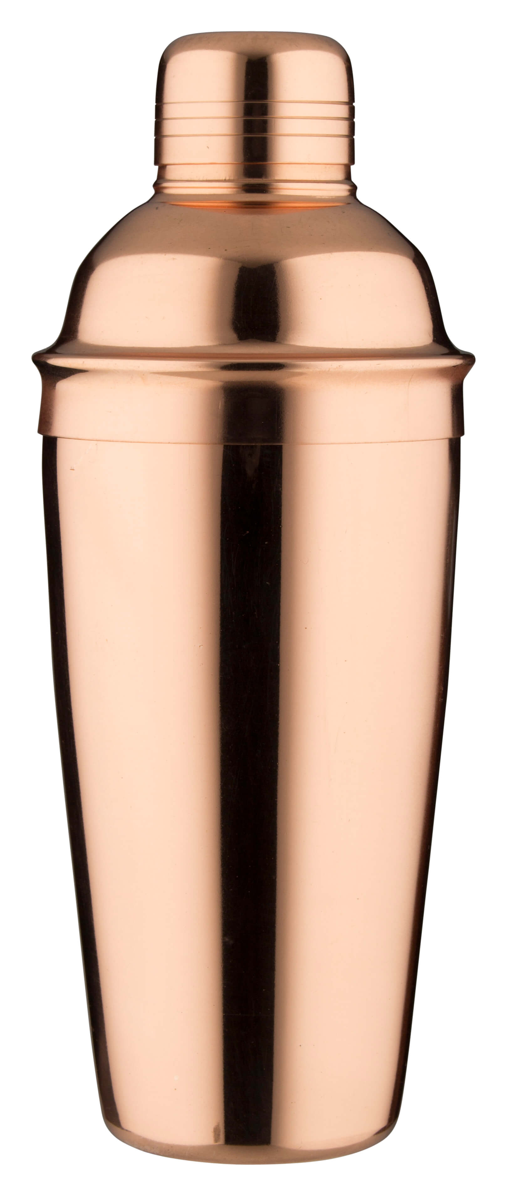 Cocktail Shaker, Edelstahl copper colored, polished, tripartite - 700ml