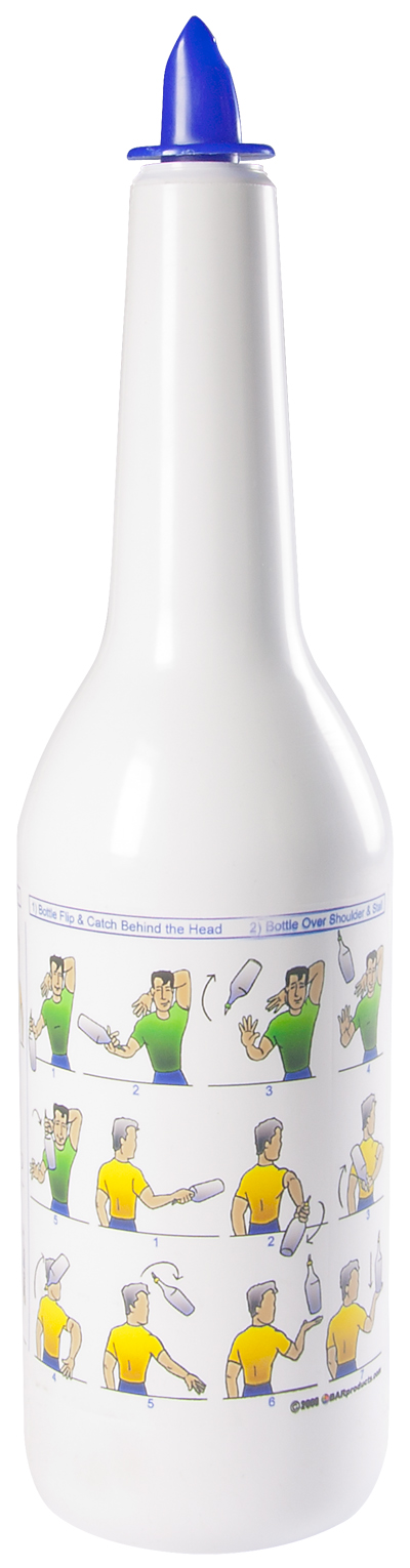 Flair bottle - overprint blue