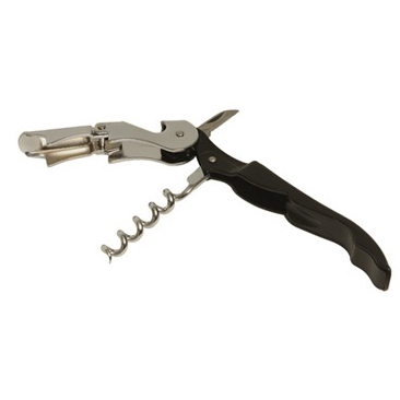 Waiter's knife large, stainless steel - black handle Waiter's knife large, stainless steel - black handle