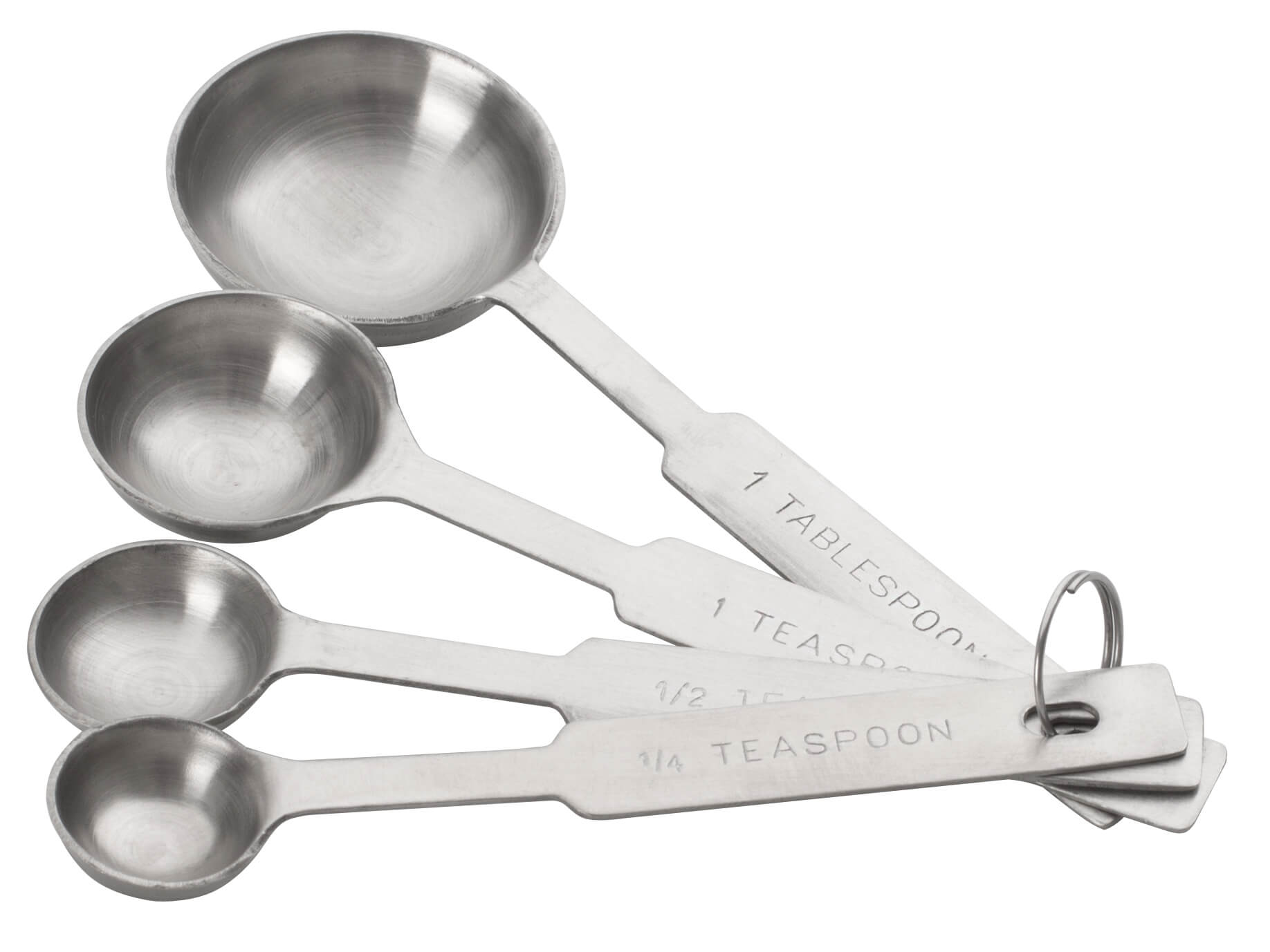 Measuring spoons - stainless steel (4 spoons)