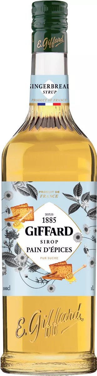 GIFFARD Sirop de Pain d'Epices (Gingerbread) Litre (100cl) (rtc
