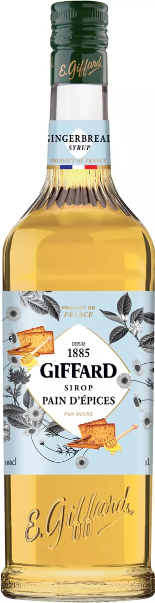 GIFFARD Sirop de Pain d'Epices (Gingerbread) Litre (100cl) (los) - Dunells