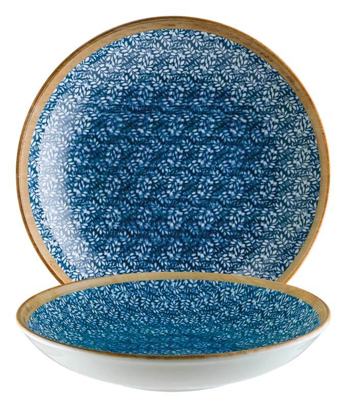 Bonna Lupin Bloom Deep plate 23cm blue - 6 pcs. Bonna Lupin Bloom Deep plate 23cm blue - 6 pcs.