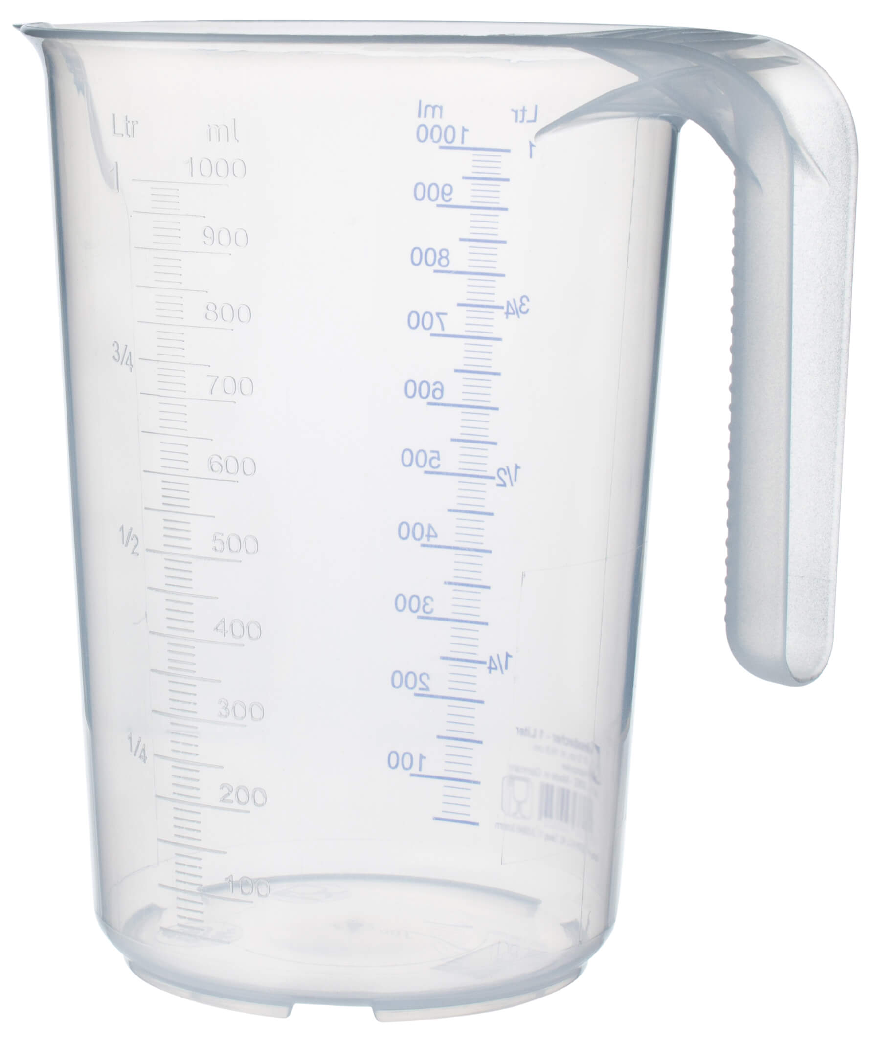 Measuring cup, stackable, PP - scale up to 1000ml