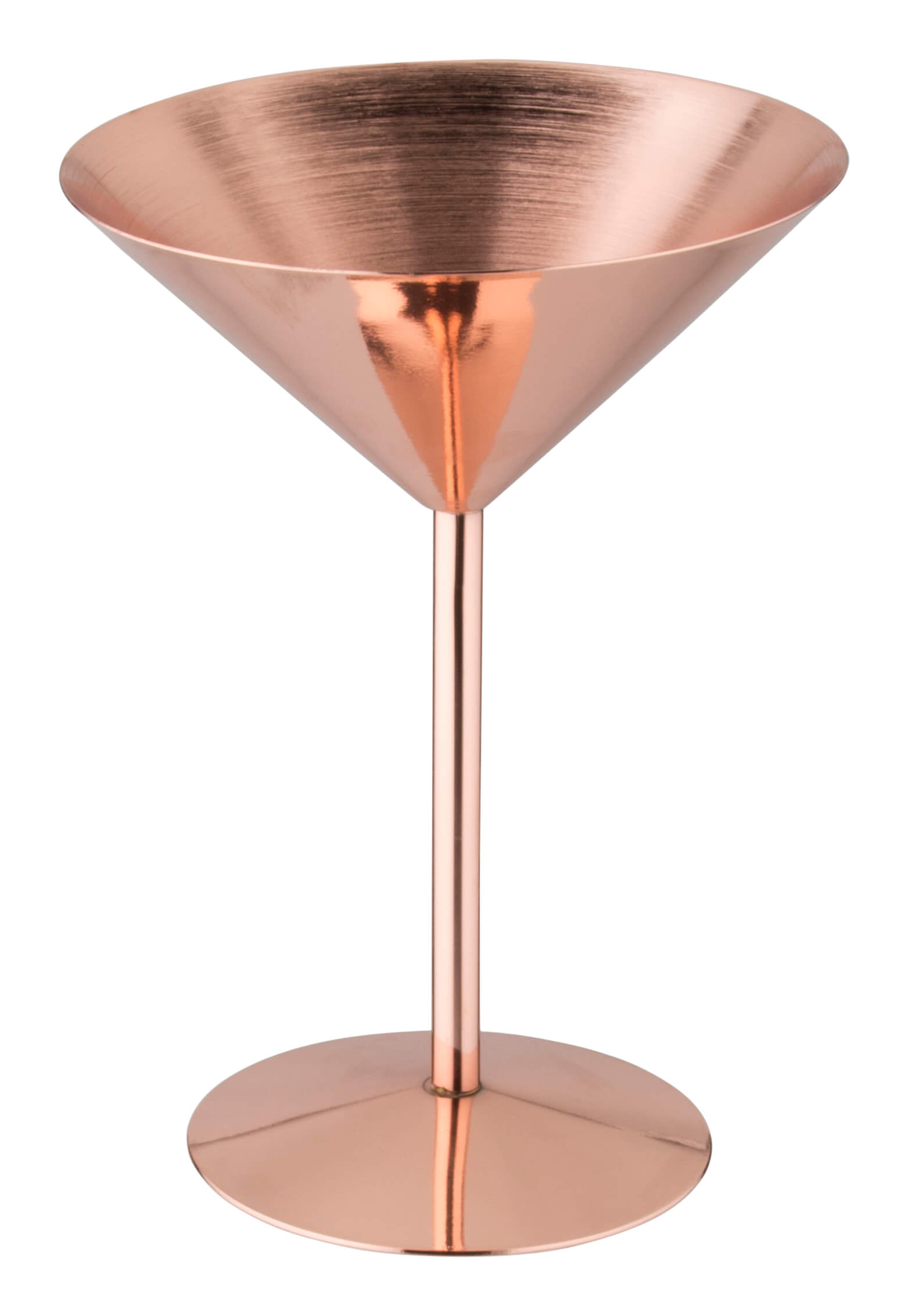 Martini glass, copper plated stainless steel - 240ml