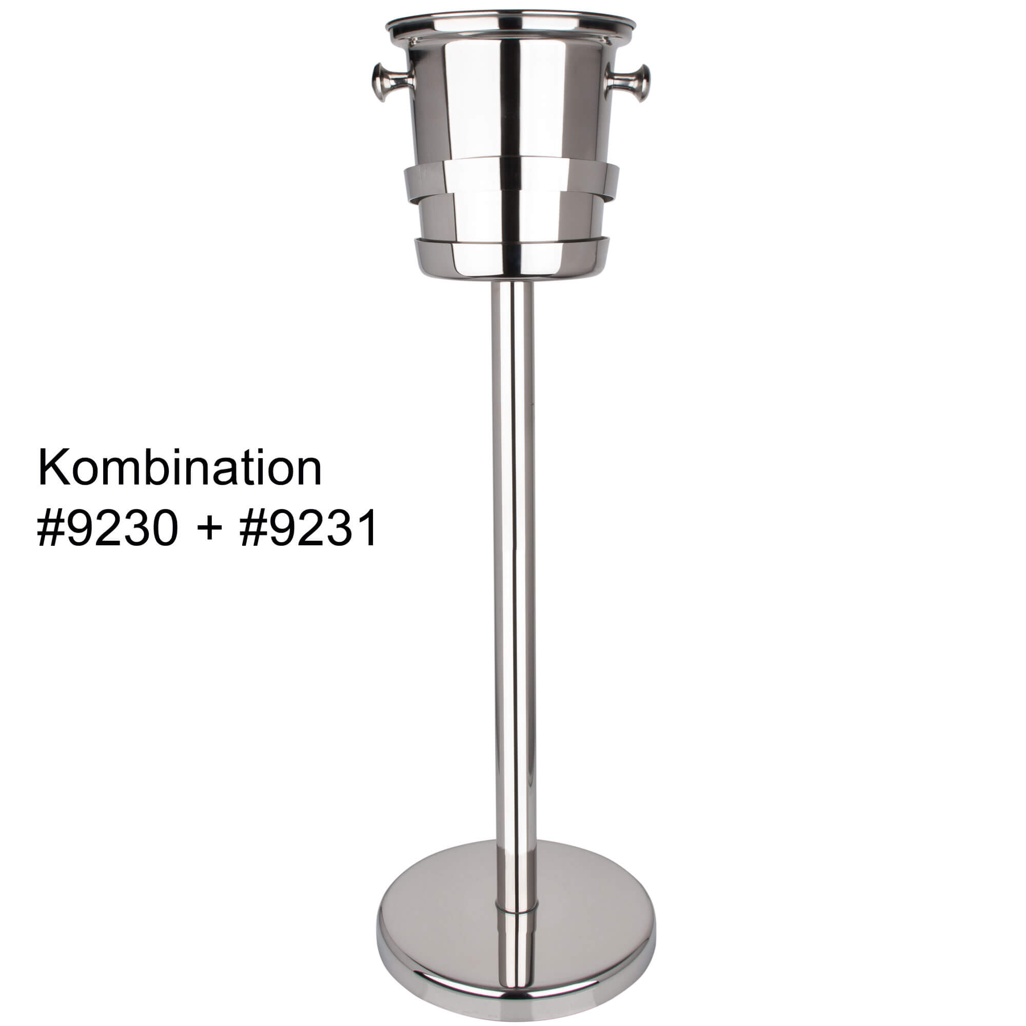 Stand for bottle cooler/ wine cooler, stainless steel - 17,5cm